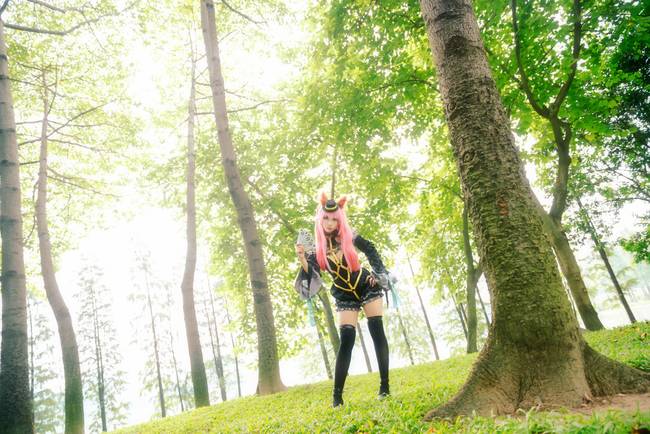 Cosplay福利/Fate/Extra玉藻前 黑丝绝对领域COSPLAY