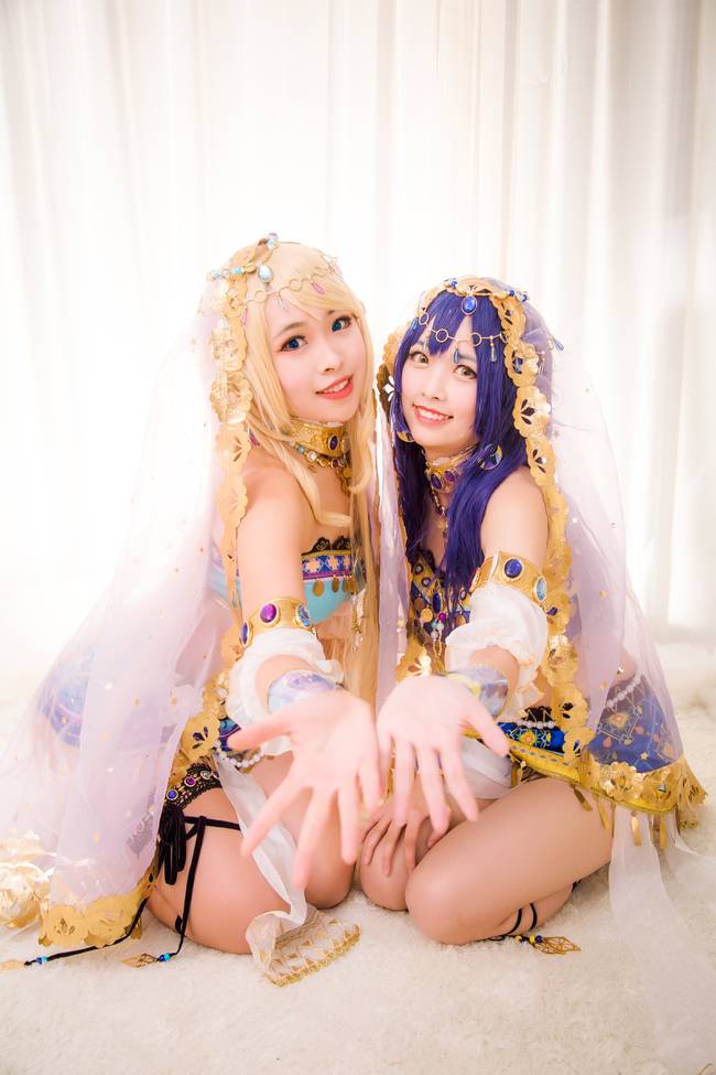 Cosplay福利/LoveLive! 性感舞娘COSPLAY 园田海未 绚濑绘里