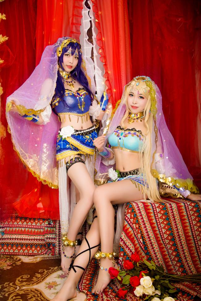 Cosplay福利/LoveLive! 性感舞娘COSPLAY 园田海未 绚濑绘里