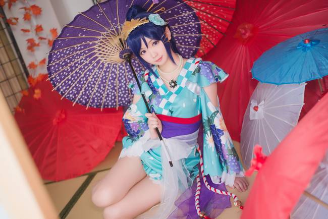 Cosplay福利/和风浴衣美少女 LoveLive!松浦果南COSPLAY