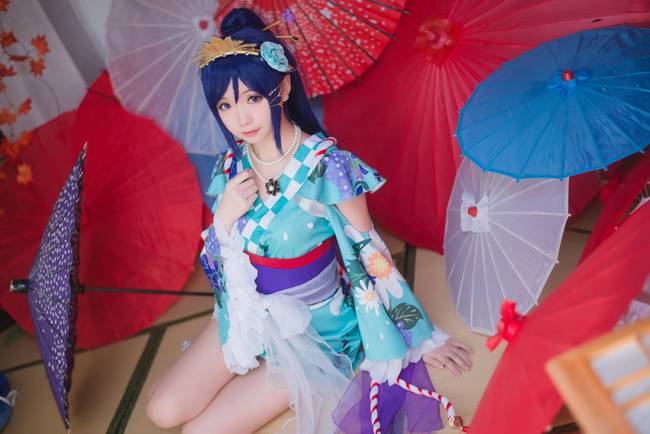 Cosplay福利/和风浴衣美少女 LoveLive!松浦果南COSPLAY
