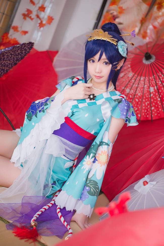 Cosplay福利/和风浴衣美少女 LoveLive!松浦果南COSPLAY