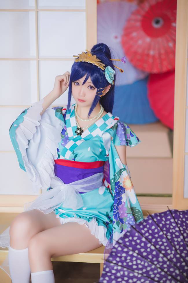 Cosplay福利/和风浴衣美少女 LoveLive!松浦果南COSPLAY
