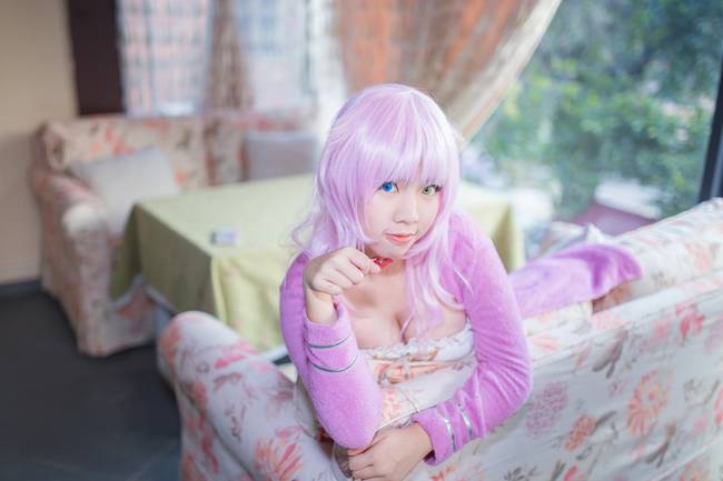 Cosplay福利/粉色白丝绝对领域小猫咪 K neko COSPLAY