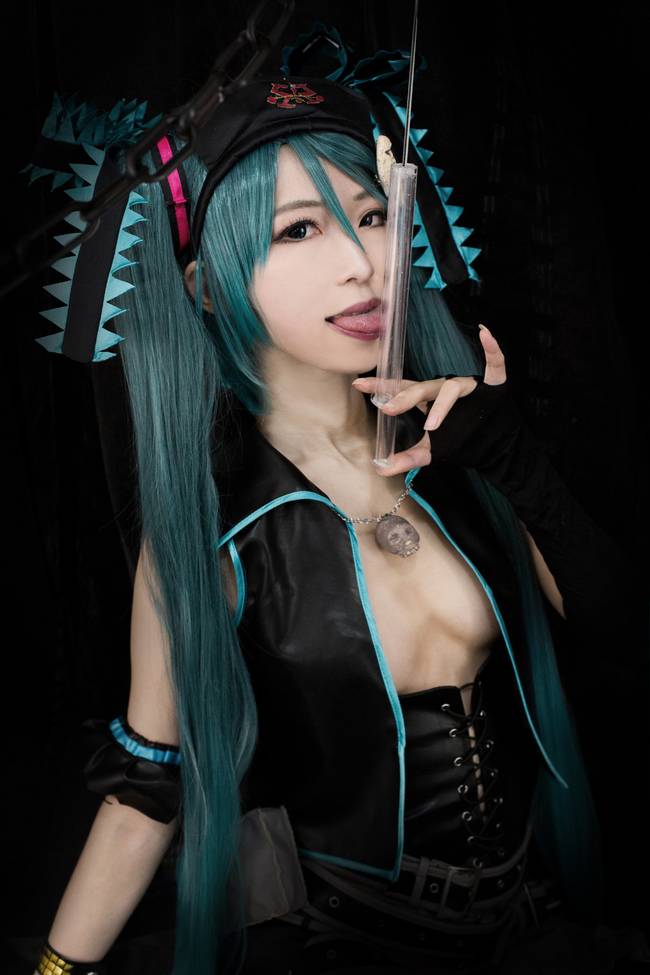 Cosplay福利/VOCALOID性感粉红骷髅医师COSPLAY 骸音钙