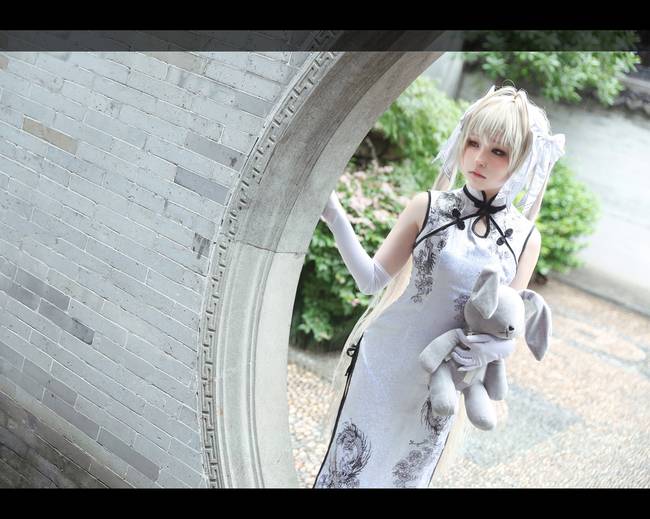 Cosplay福利/白丝旗袍绝对领域少女版缘之空春日野穹COSPLAY美图欣赏 cn:TAMA子炸裂