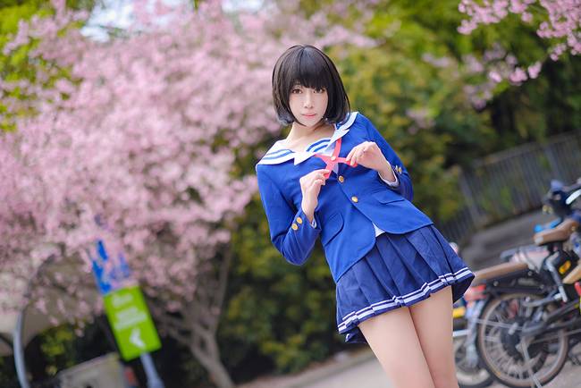 Cosplay福利/黑短袜绝对领域制服少女 路人女主的养成方法 加藤惠COSPLAY cn:暗城雪