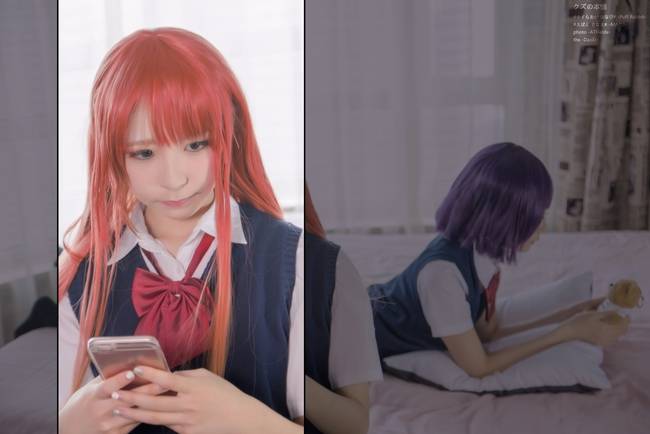 Cosplay福利/《百合少女》人渣的本愿安乐冈花火COSPLAY cn:-泡芙兔子-