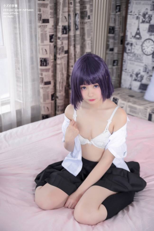 Cosplay福利/《百合少女》人渣的本愿安乐冈花火COSPLAY cn:-泡芙兔子-