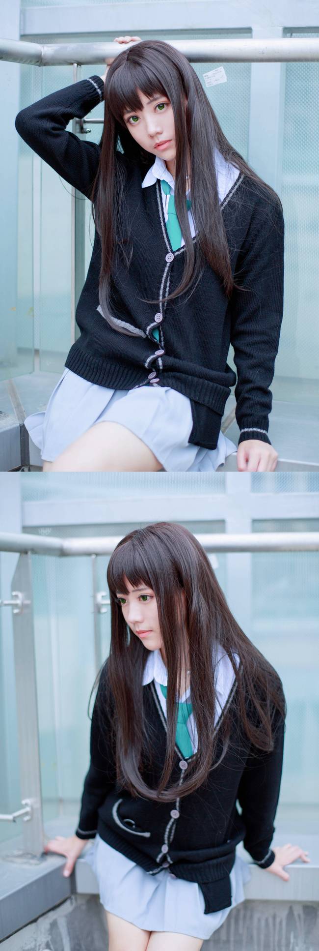 Cosplay福利/黑丝绝对领域少女 偶像大师 涩谷凛COSPLAY美图欣赏 cn:木年