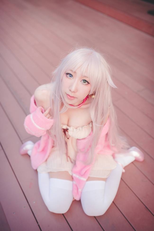 Cosplay福利/白丝绝对领域丝裙少女版Neko COSPLAY  cn:HarukoChi晴