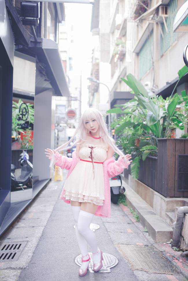 Cosplay福利/白丝绝对领域丝裙少女版Neko COSPLAY cn:HarukoChi晴