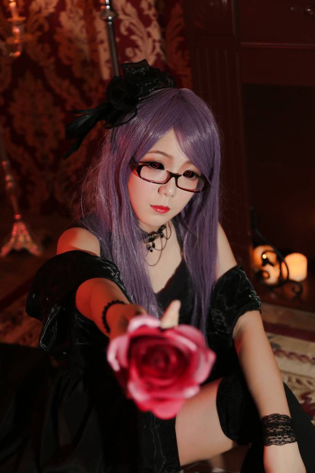 Cosplay福利/黑丝绝对领域暗黑少女 东京喰种神代利世COSPLAY cn:烟玥