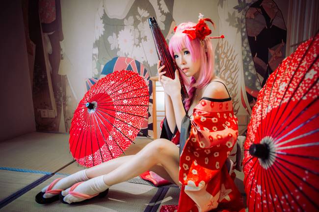 Cosplay福利/黑丝美少女VOCALOID巡音流歌COSPLAY cn:沫茉Moooooo