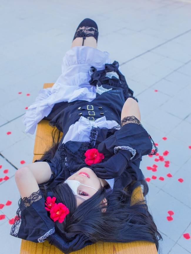 Cosplay福利/黑丝吊带袜绝对领域少女 时崎狂三COSPLAY
