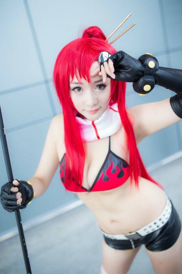 Cosplay福利/爆乳白丝绝对领域少女 天元突破 红莲之眼 优子COSPLAY