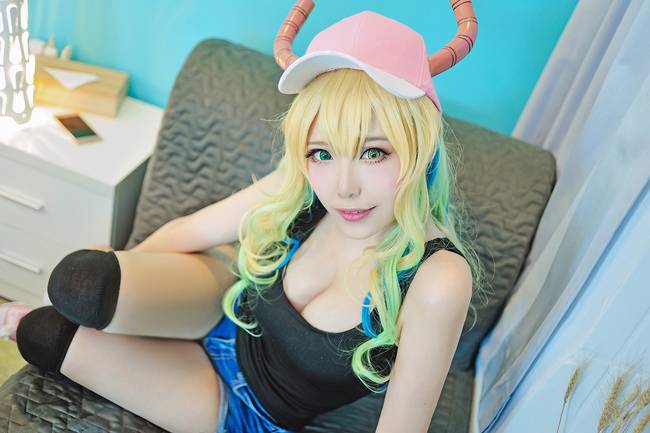 Cosplay福利/黑丝爆乳迷人小姐姐 小林家的龙女仆露科亚COSPLAY cn:Atsushi淳