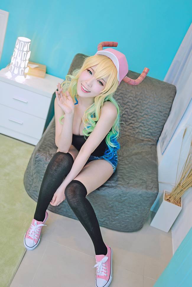 Cosplay福利/黑丝爆乳迷人小姐姐 小林家的龙女仆露科亚COSPLAY cn:Atsushi淳