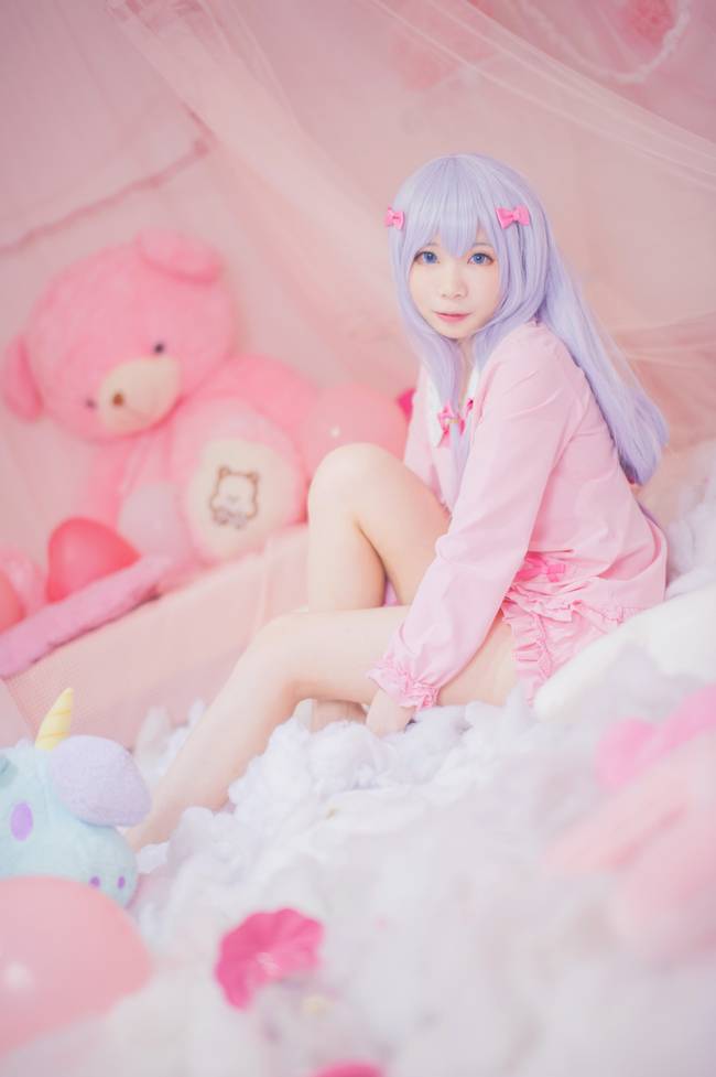 Cosplay福利/腿控福利睡衣软妹子 埃罗芒阿老师和泉纱雾COSPLAY cn:Kawa小河