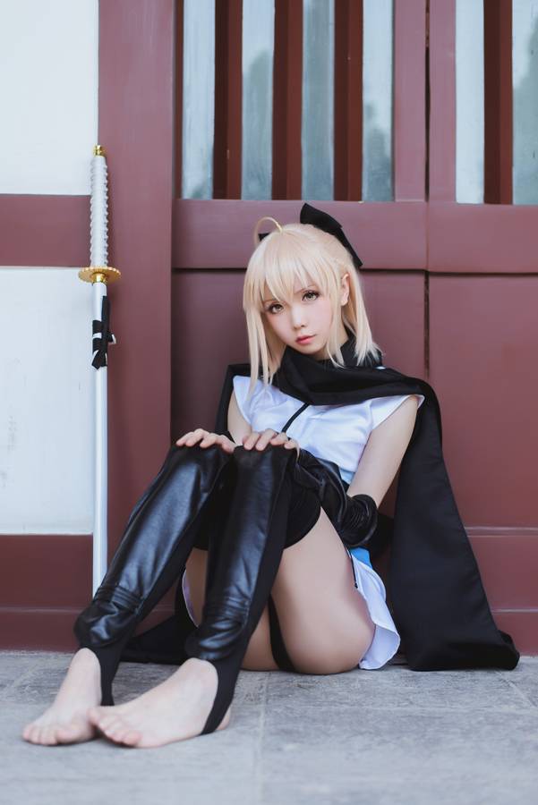 Cosplay福利/黑皮袜绝对领域少女 Fate/KOHA-ACE冲田总司COSPLAY cn:星之迟迟