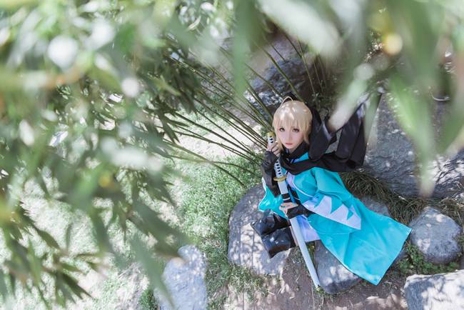 Cosplay福利/黑皮袜绝对领域少女 Fate/KOHA-ACE冲田总司COSPLAY cn:星之迟迟