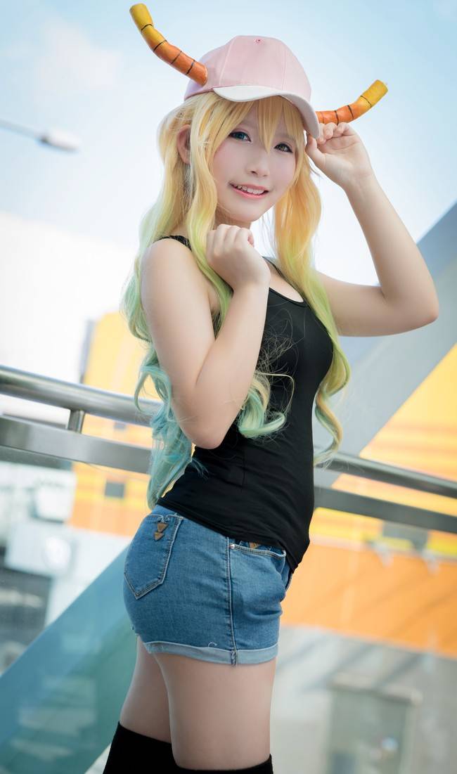 Cosplay福利/这个妹妹有点甜 小林家的龙女仆露科亞 cn:矢風RON