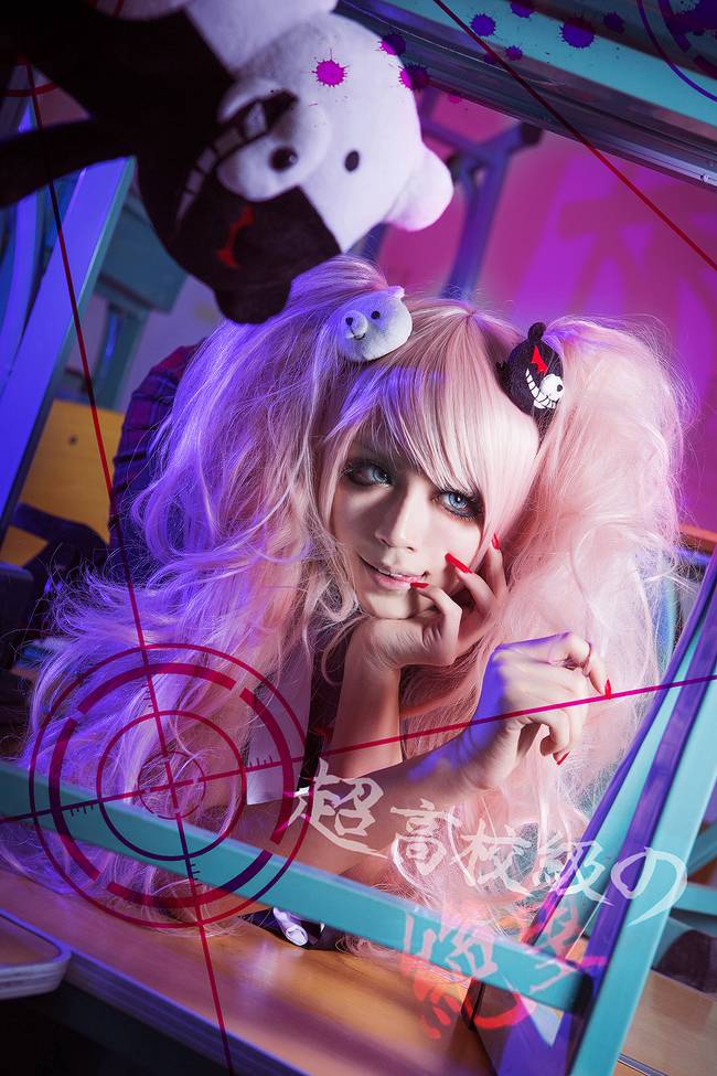 Cosplay福利/黑靴绝对领域少女 腿控福利 弹丸论破江之岛盾子 cn:终极妮可丶nk