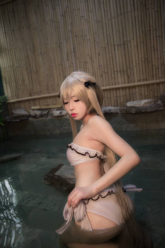 Cosplay福利/足控腿控福利 《一起泡温泉吗》缘之空春日野穹COSPLAY美图欣赏 cn:白易子