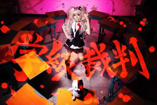 Cosplay福利/黑靴绝对领域少女 腿控福利 弹丸论破江之岛盾子 cn:终极妮可丶nk