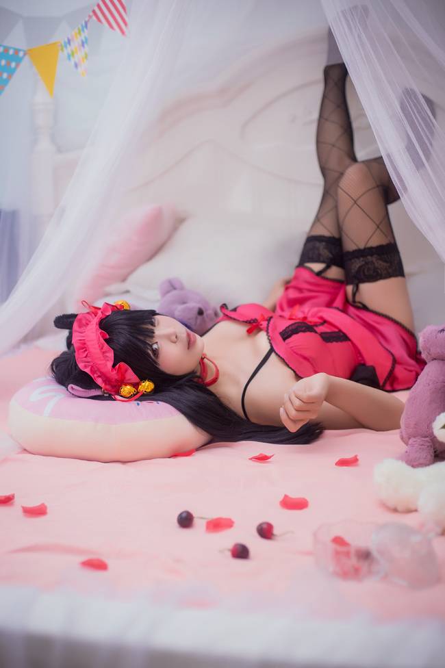 Cosplay福利/渔网黑丝绝对领域少女 时崎狂三COSPLAY cn:木丰儿