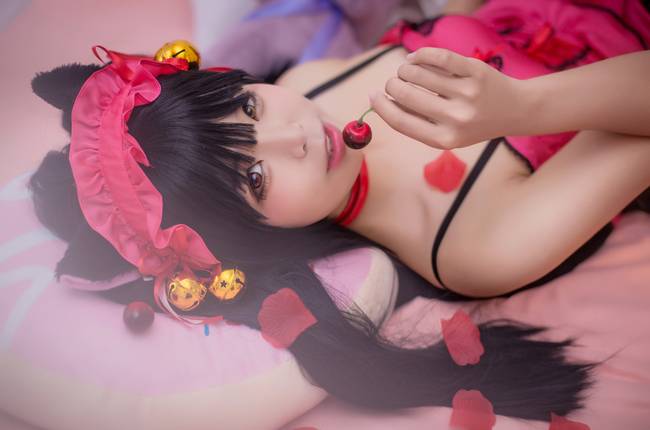 Cosplay福利/渔网黑丝绝对领域少女 时崎狂三COSPLAY cn:木丰儿