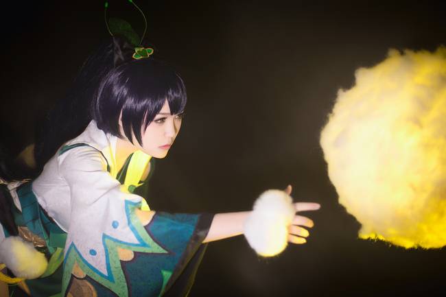 Cosplay福利/阴阳师手游COSPLAY 原始萤草 cn:声控晚期隐修君 觉醒萤草 cn:花微倦_夜十六