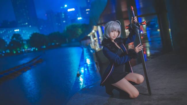 Cosplay福利/黑丝绝对领域少女 Fate/Grand Order 贞德Alter COSPLAY美图欣赏 cn:星野saori