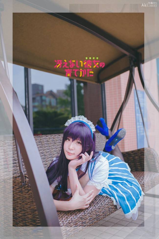 Cosplay福利/黑丝女仆装 路人女主的养成方法霞之丘詩羽COSPLAY美图欣赏 cn:大型猫科-决JURI
