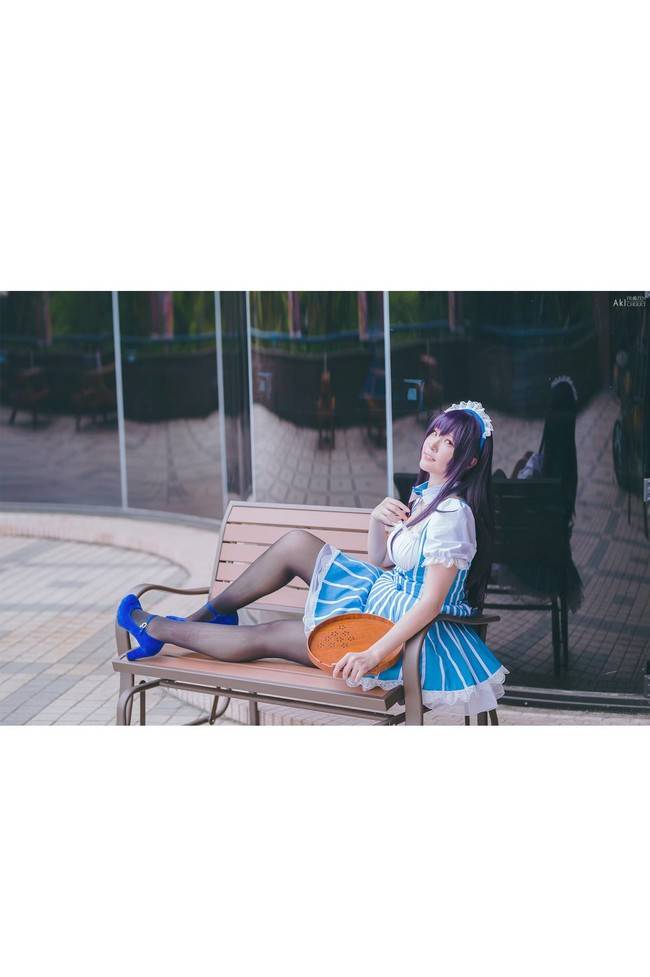Cosplay福利/黑丝女仆装 路人女主的养成方法霞之丘詩羽COSPLAY美图欣赏 cn:大型猫科-决JURI