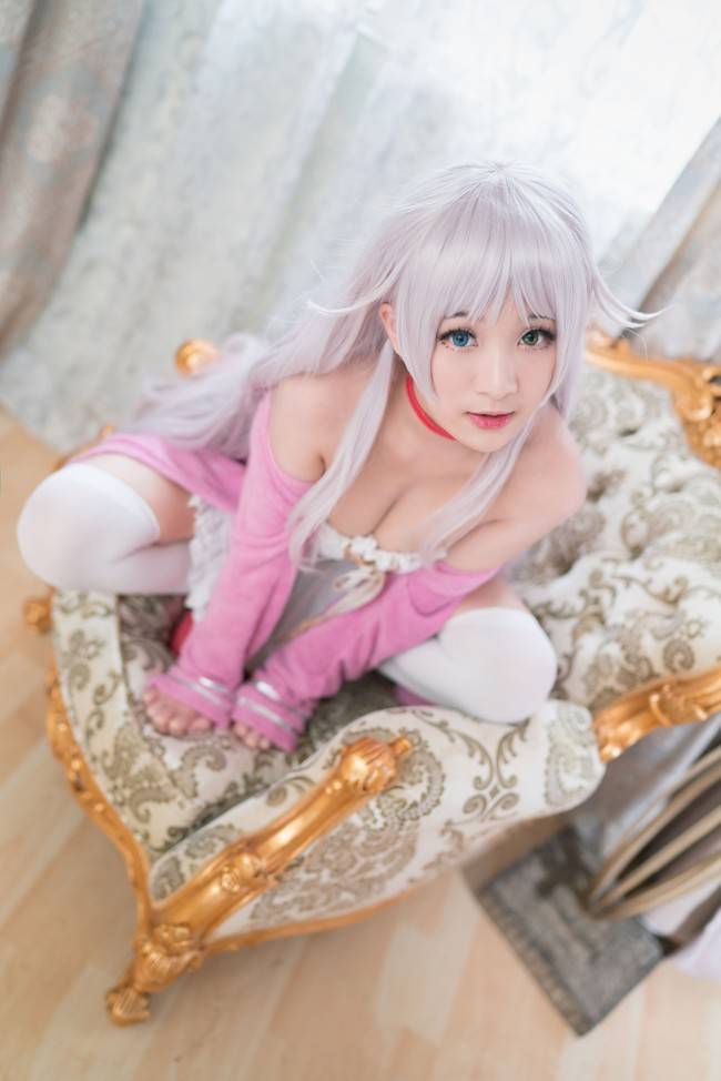 Cosplay福利/白丝绝对领域美少女 K Neko COSPLAY美图欣赏 cn:巨型鏡夜Kyoya