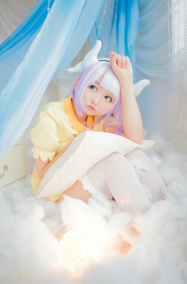 Cosplay福利/白丝绝对领域软妹子 小林家的龙女仆康娜卡姆依COSPLAY美图欣赏 cn:Hs怪老头