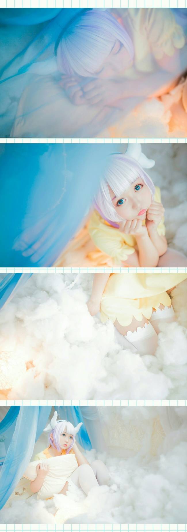 Cosplay福利/白丝绝对领域软妹子 小林家的龙女仆康娜卡姆依COSPLAY美图欣赏 cn:Hs怪老头