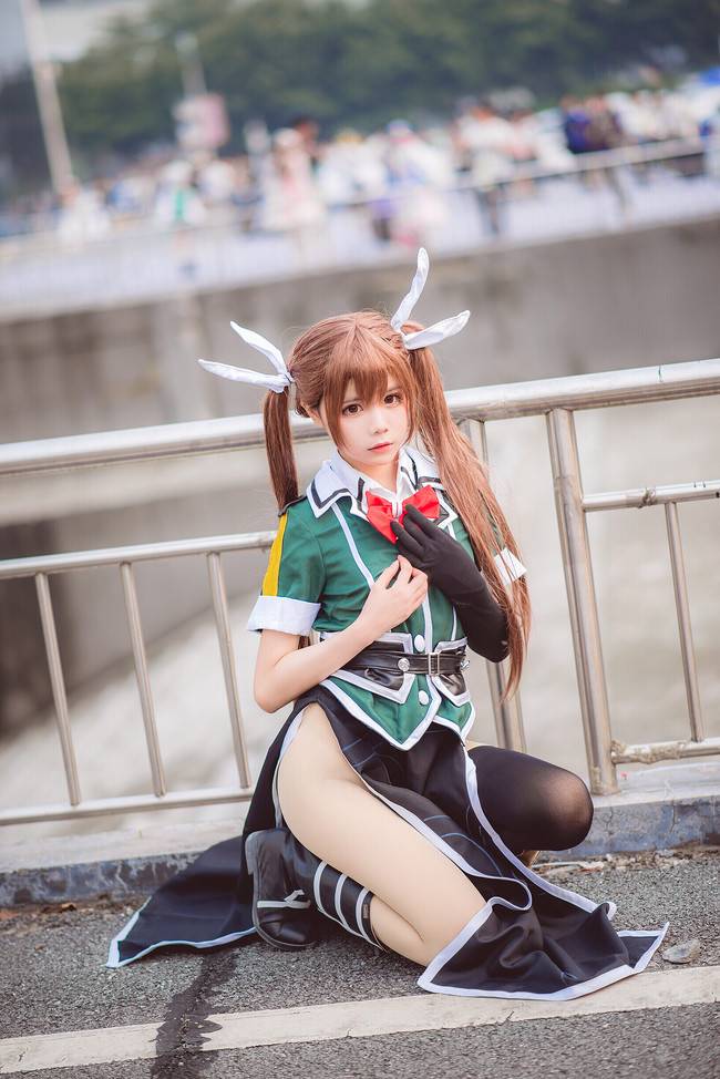 Cosplay福利/《惊！没胖次》黑丝绝对领域少女 舰队Collection利根COSPLAY美图欣赏 cn:豆豆酱QWQ