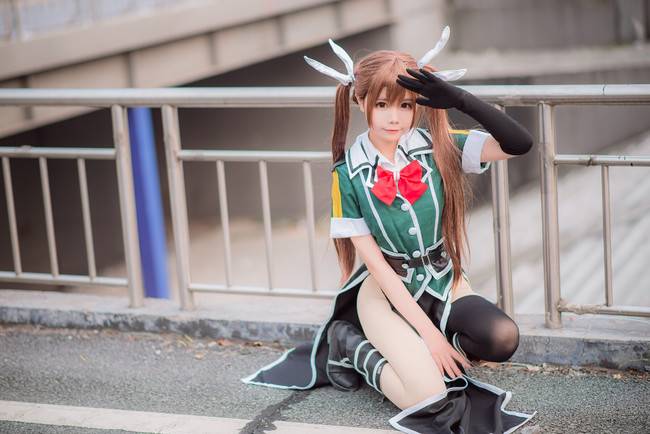 Cosplay福利/《惊！没胖次》黑丝绝对领域少女 舰队Collection利根COSPLAY美图欣赏 cn:豆豆酱QWQ