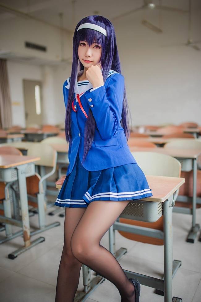 Cosplay福利/《有这样的同桌你好好学习吗》路人女主的养成方法 霞之丘诗羽COSPLAY美图欣赏 cn:Momoko葵葵