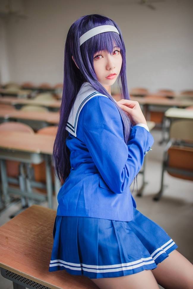 Cosplay福利/《有这样的同桌你好好学习吗》路人女主的养成方法 霞之丘诗羽COSPLAY美图欣赏 cn:Momoko葵葵