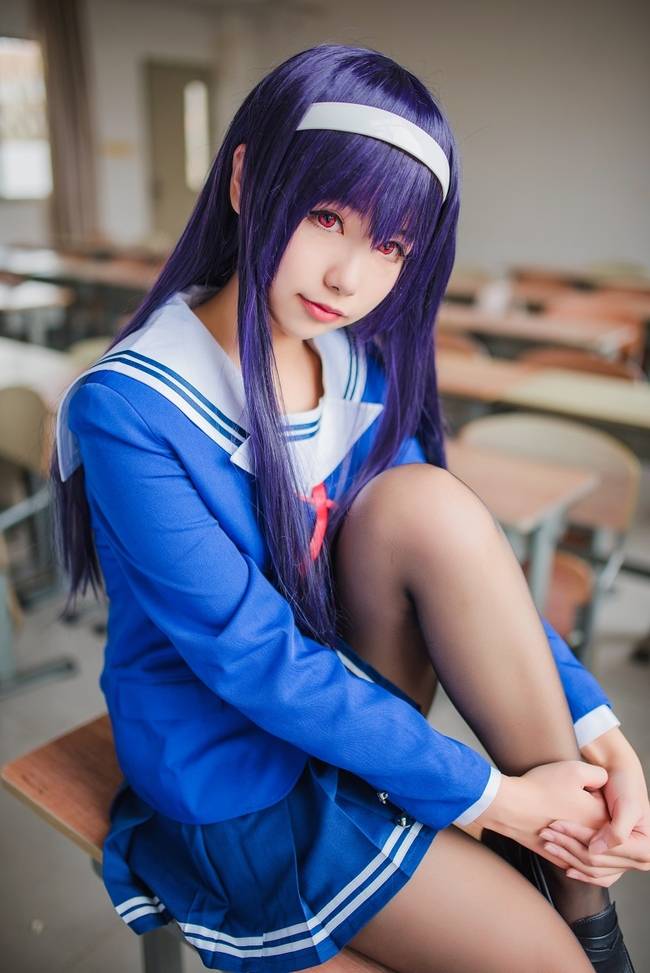 Cosplay福利/《有这样的同桌你好好学习吗》路人女主的养成方法 霞之丘诗羽COSPLAY美图欣赏 cn:Momoko葵葵