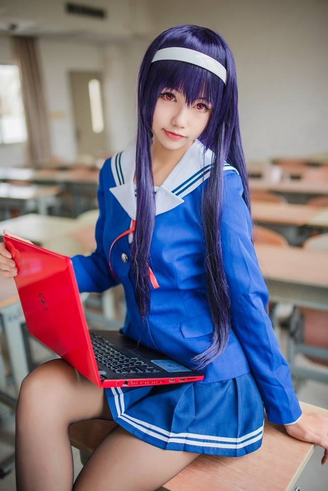 Cosplay福利/《有这样的同桌你好好学习吗》路人女主的养成方法 霞之丘诗羽COSPLAY美图欣赏 cn:Momoko葵葵