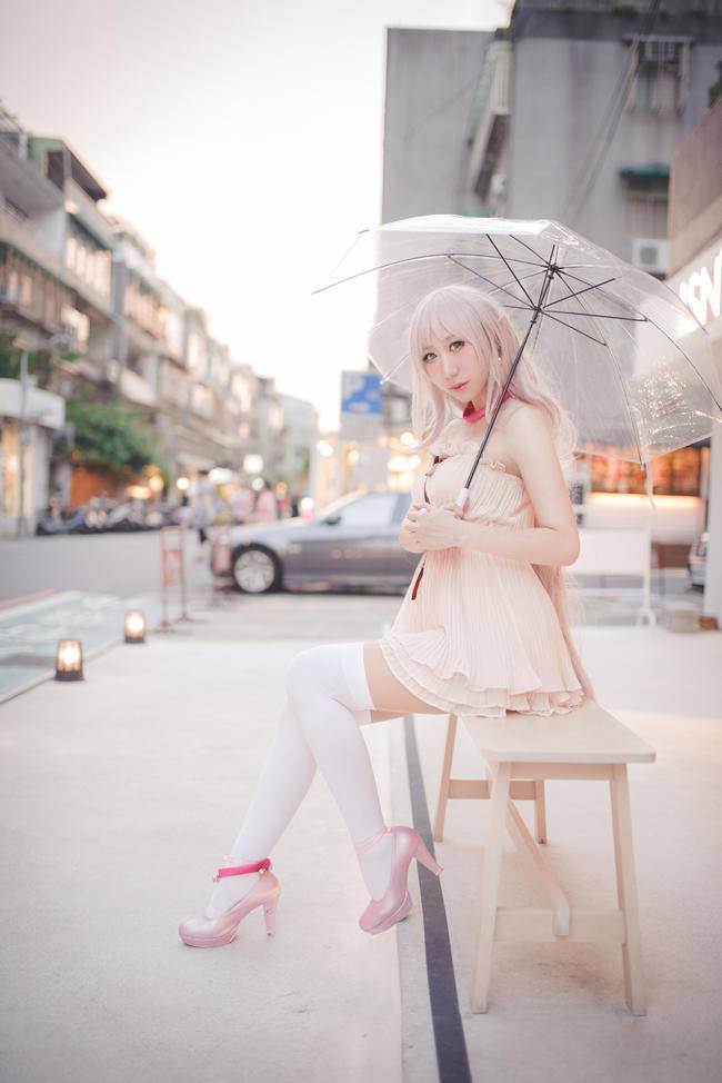 Cosplay福利/白丝绝对领域丝裙少女版Neko COSPLAY