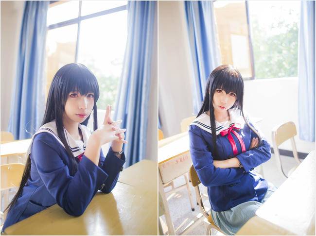 Cosplay福利/黑丝绝对领域制服少女 名濑美月COSPLAY
