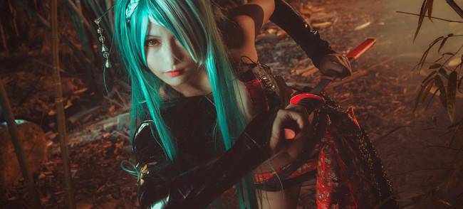 Cosplay福利/绝对领域少女初音未来COSPLAY
