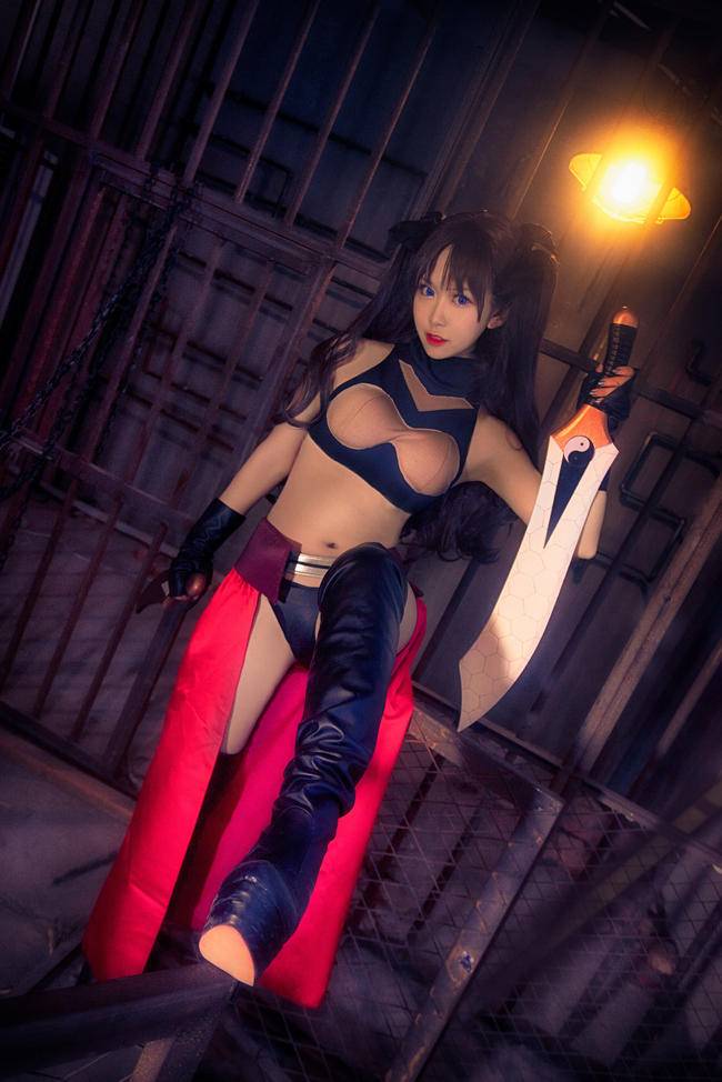 Cosplay福利/绝对领域少女装fate/stay night远坂凛