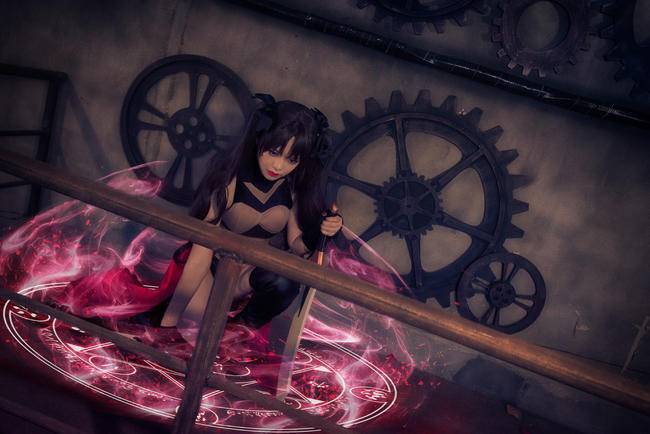 Cosplay福利/绝对领域少女装fate/stay night远坂凛