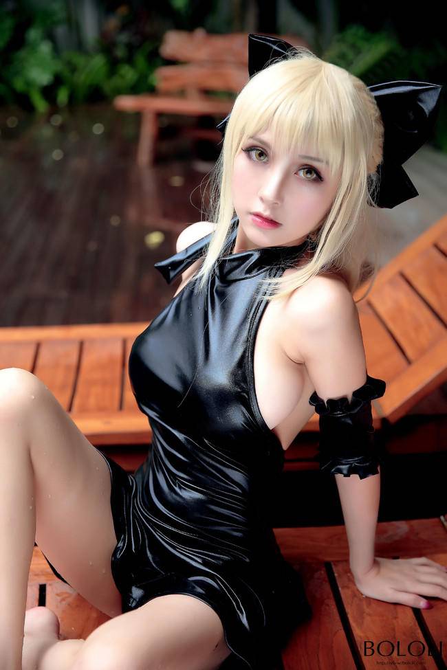 Cosplay福利/性感女王泳装 Fate saber COSPLAY